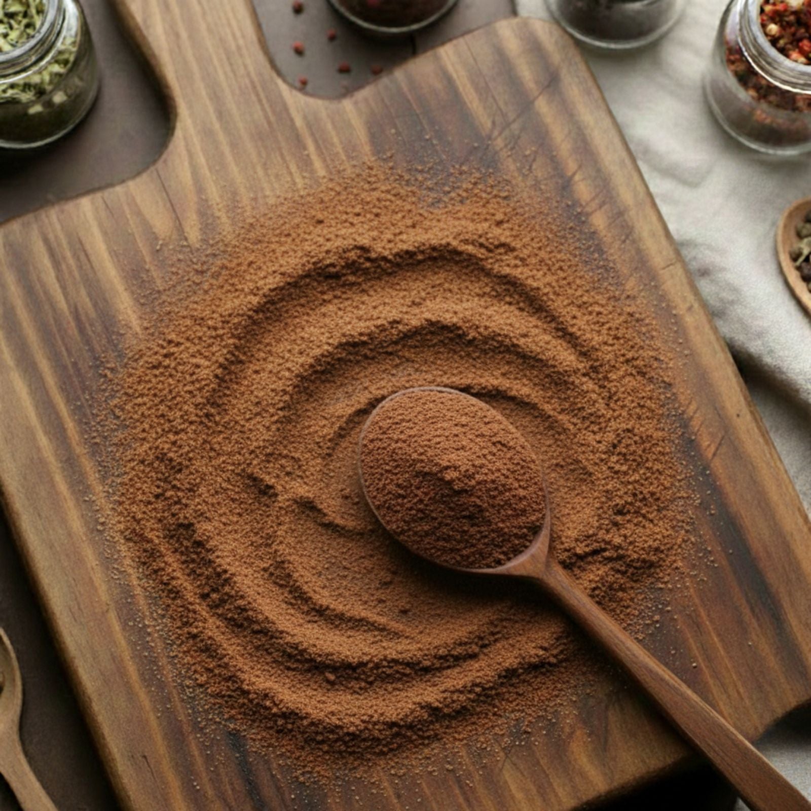 Finely ground aromatic Ajwain powder for traditional culinary use.