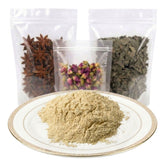 ashwagandha powder fine ground dried herbal ingredient earthy botanical
