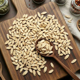 Dry cut and sifted Astragalus root (Astragalus membranaceus) for traditional herbal broths and decoctions.