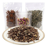 black cohosh root cut and sifted dried herbal tea ingredient earthy botanical
