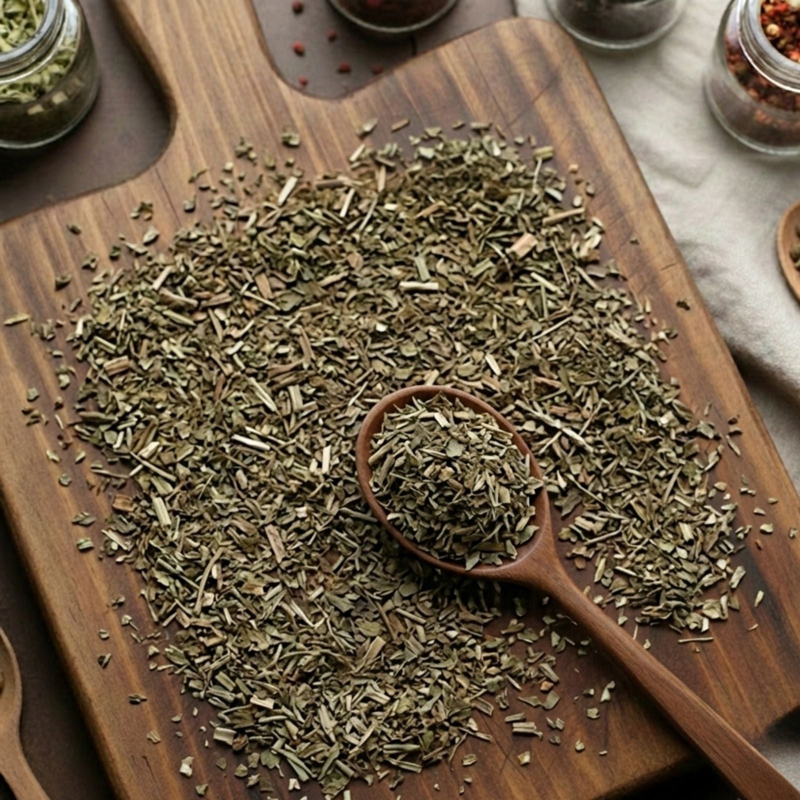 Dry cut and sifted Borage herb (Borago officinalis) for traditional botanical infusions.