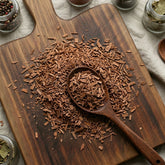 Dry cut and sifted Cinchona bark (Cinchona officinalis) for traditional botanical infusions and tonic making.