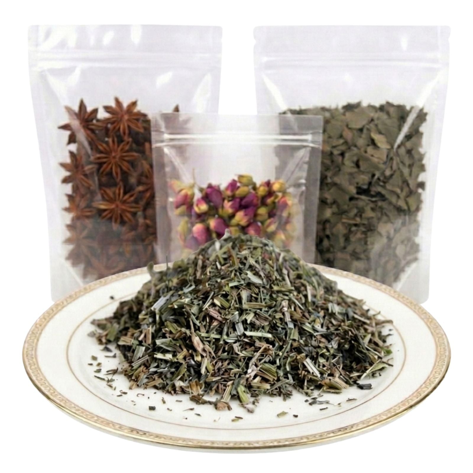 cleavers herb cut and sifted dried herbal tea ingredient mild green botanical