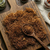 Dry cut and sifted Cornsilk (Zea mays) for traditional botanical infusions.