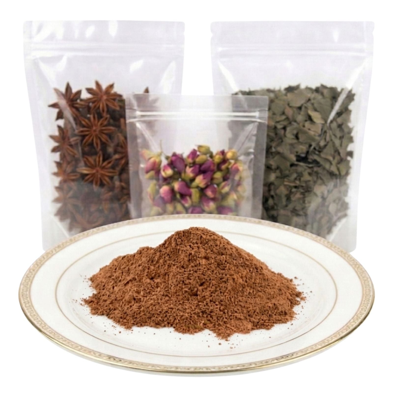 crampbark powder finely ground dried bark botanical ingredient earthy texture