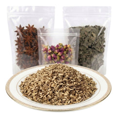 dong quai root cut and sifted dried herbal tea ingredient earthy botanical