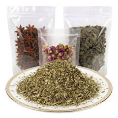 feverfew herb cut and sifted dried herbal tea ingredient bitter botanical