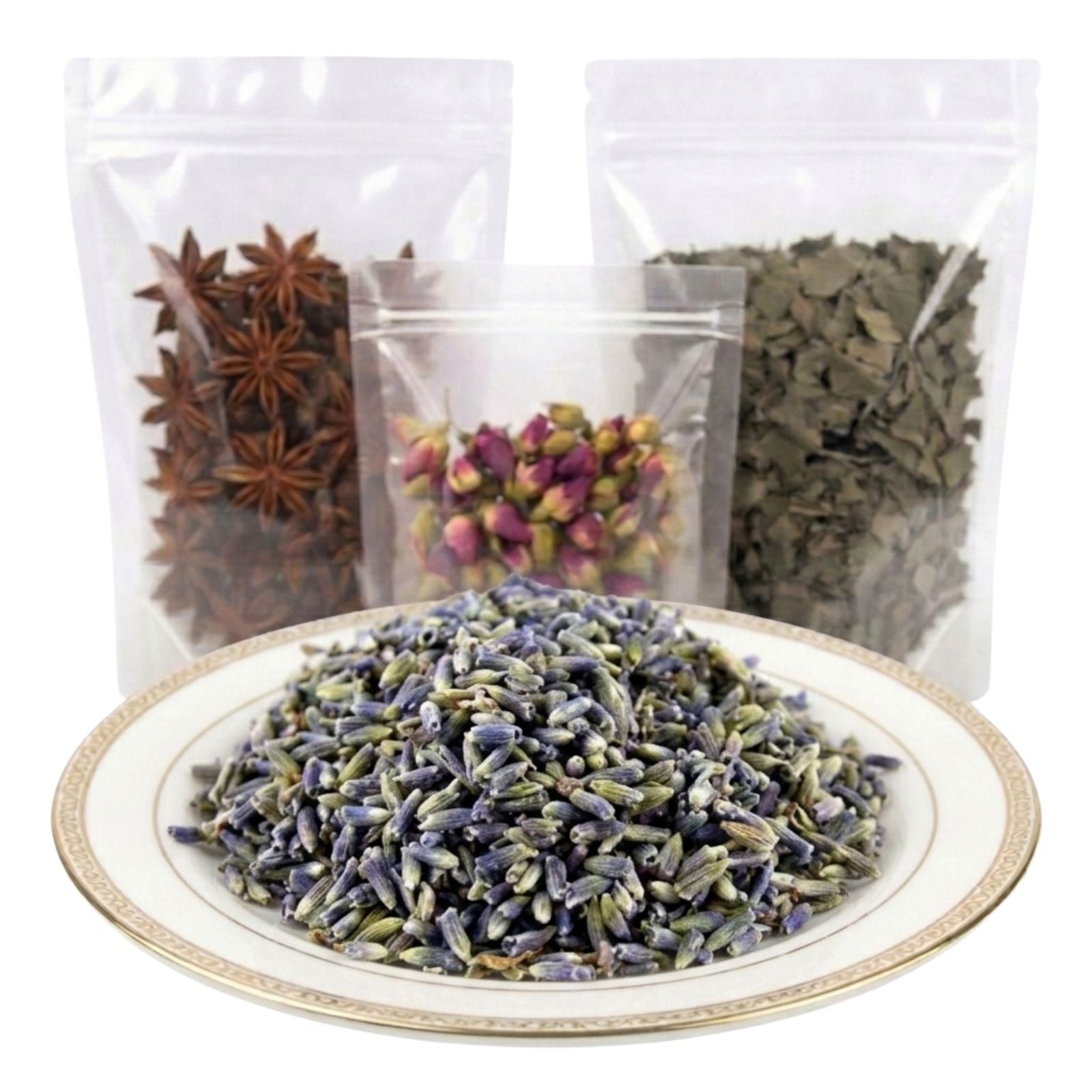 lavender buds herbal tea dried whole floral botanical ingredient