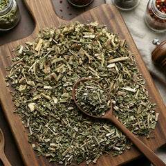 Motherwort herb (Leonurus cardiaca) for traditional botanical infusions and heritage wellness.