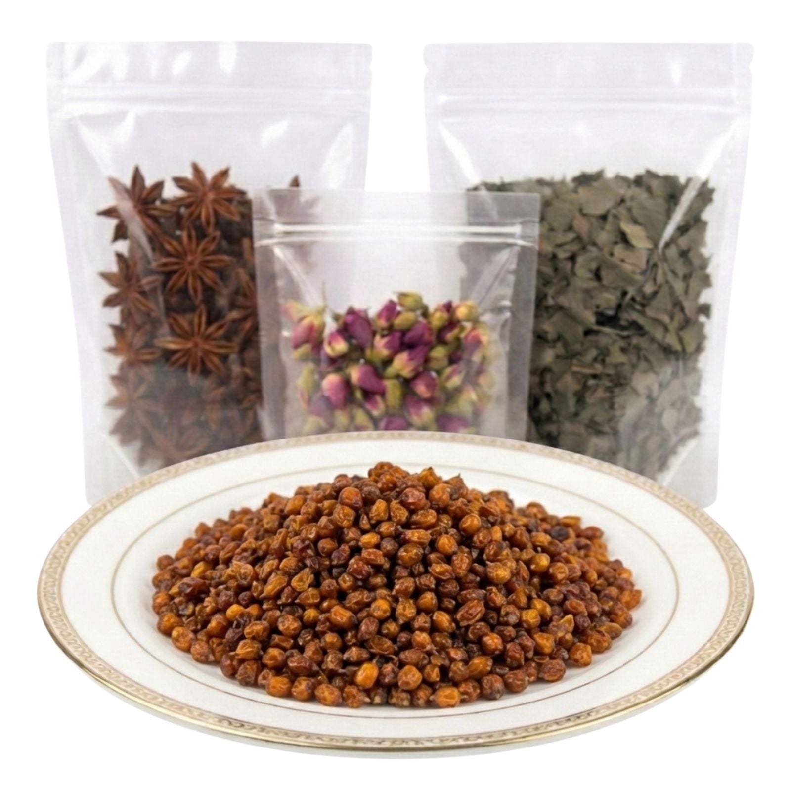 sea buckthorn berries whole dried fruit herbal tea ingredient tart fruity botanical