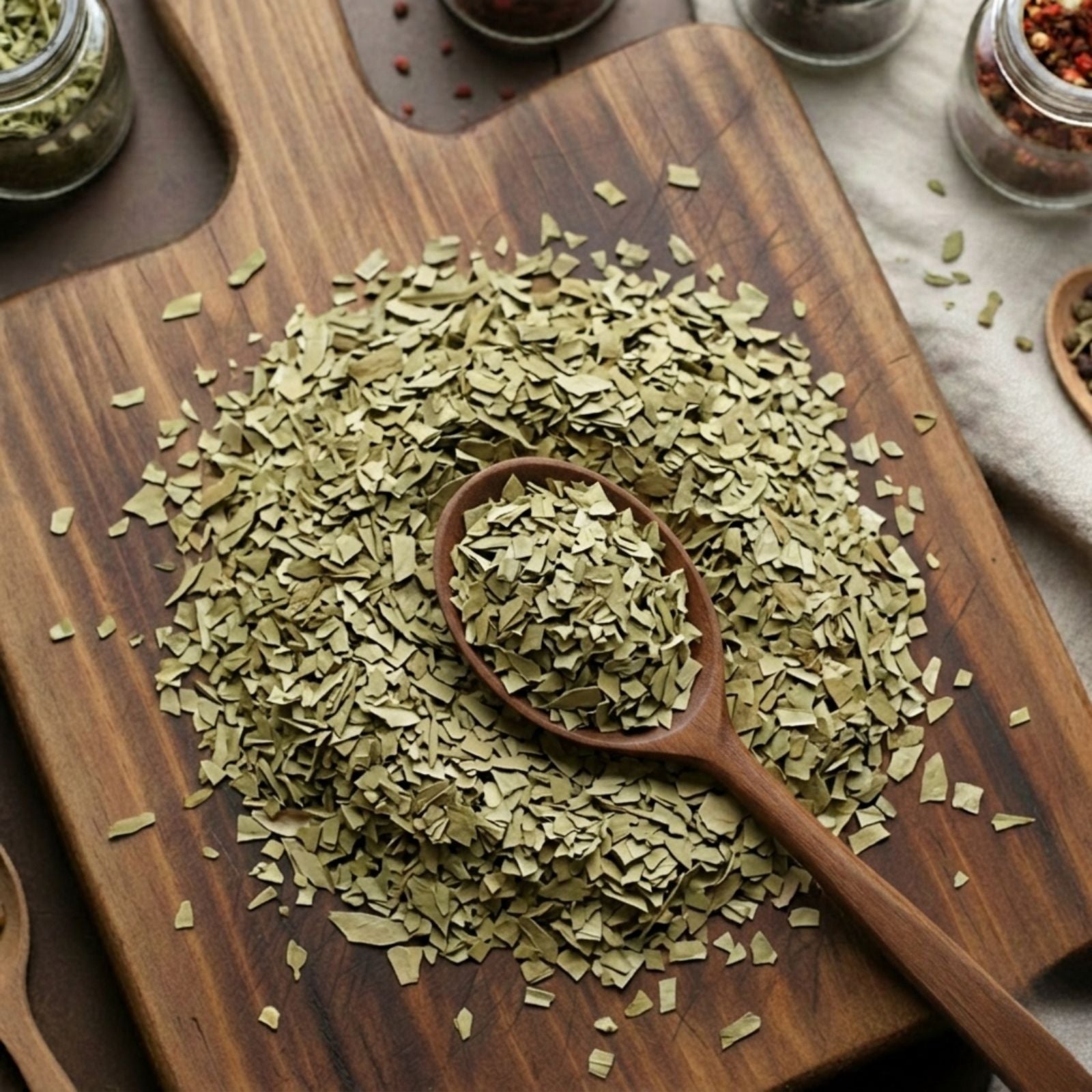 Senna leaves (Senna alexandrina) for traditional botanical tea and cleansing infusions.