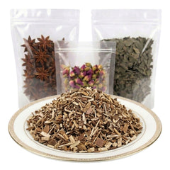 white pine bark cut and sifted dried botanical ingredient woody texture
