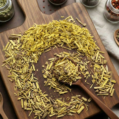Dry cut and sifted Barberry root bark (Berberis vulgaris) for traditional botanical infusions.