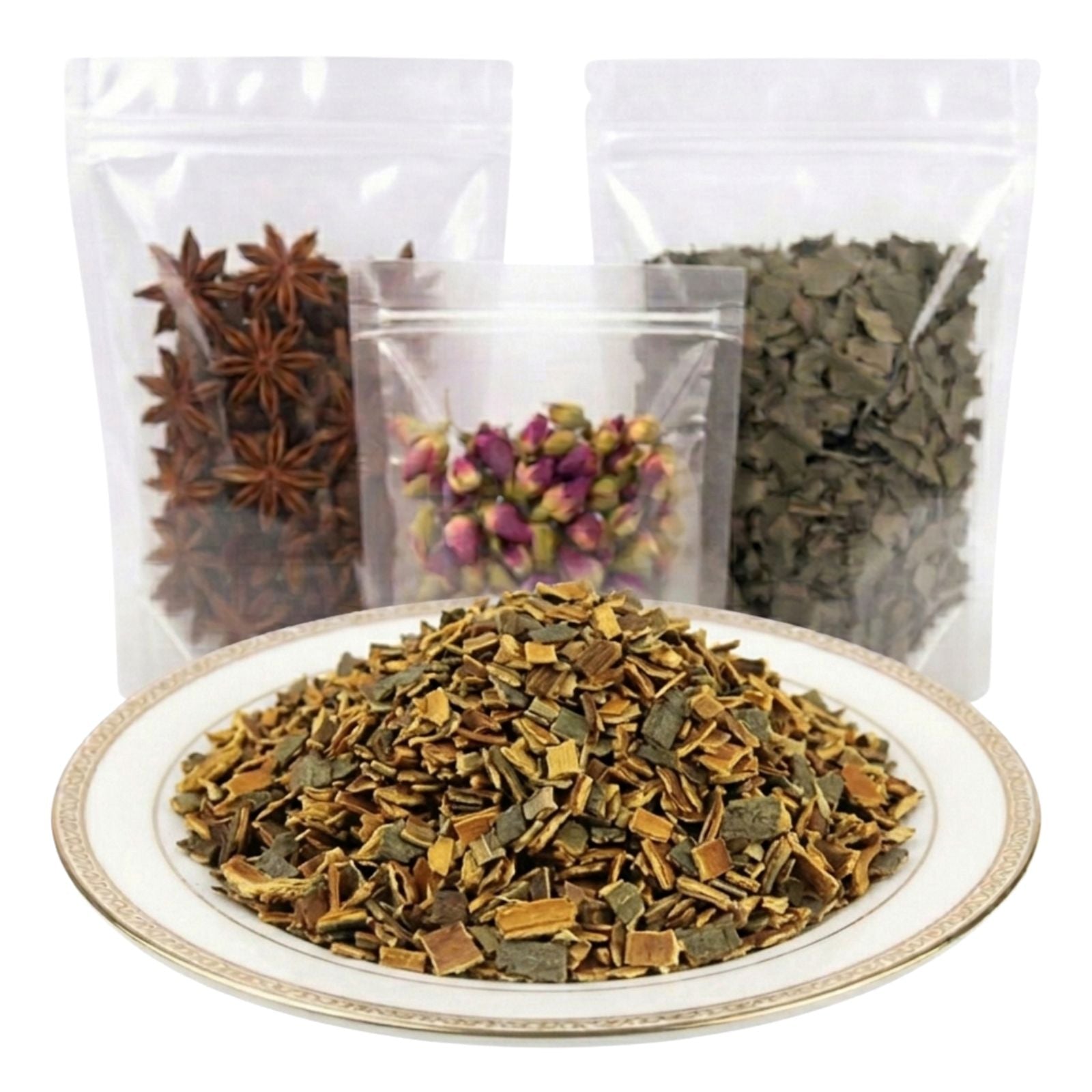 cascara sagrada bark cut and sifted dried herbal ingredient bitter woody botanical