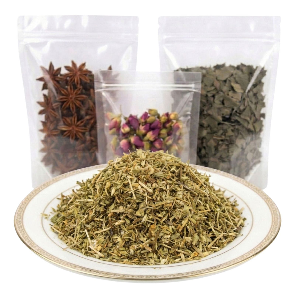 chickweed cut and sifted dried herbal tea ingredient mild green botanical