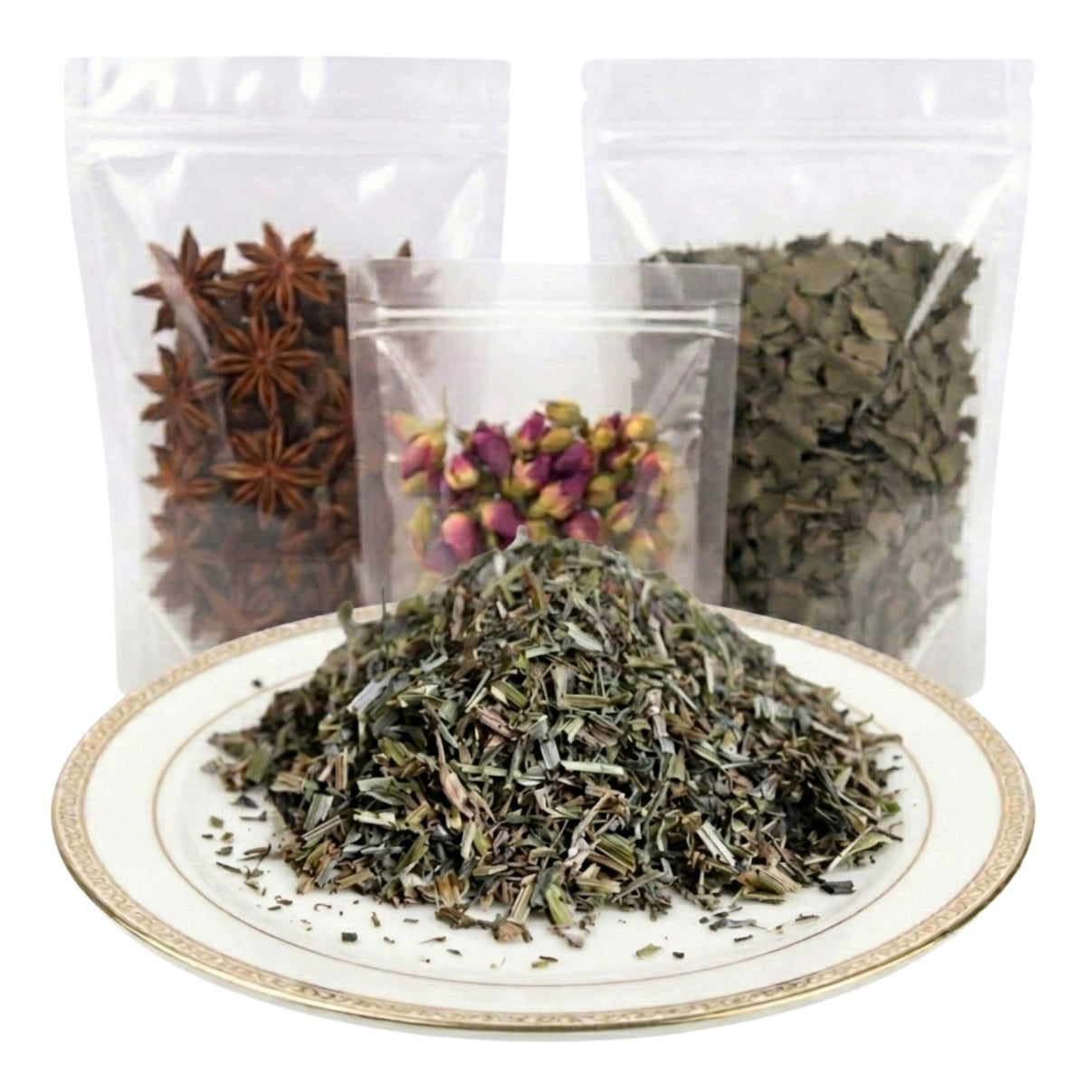 cleavers herb cut and sifted dried herbal tea ingredient mild green botanical