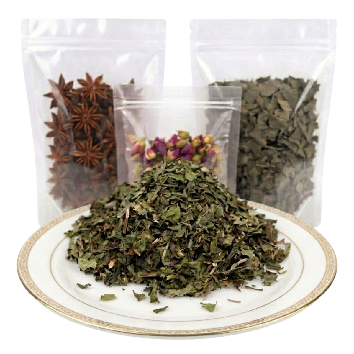 dandelion leaves cut and sifted dried herbal tea ingredient mild botanical