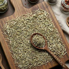 Dry cut and sifted Horsetail herb (Equisetum arvense) for traditional mineral-rich botanical infusions.