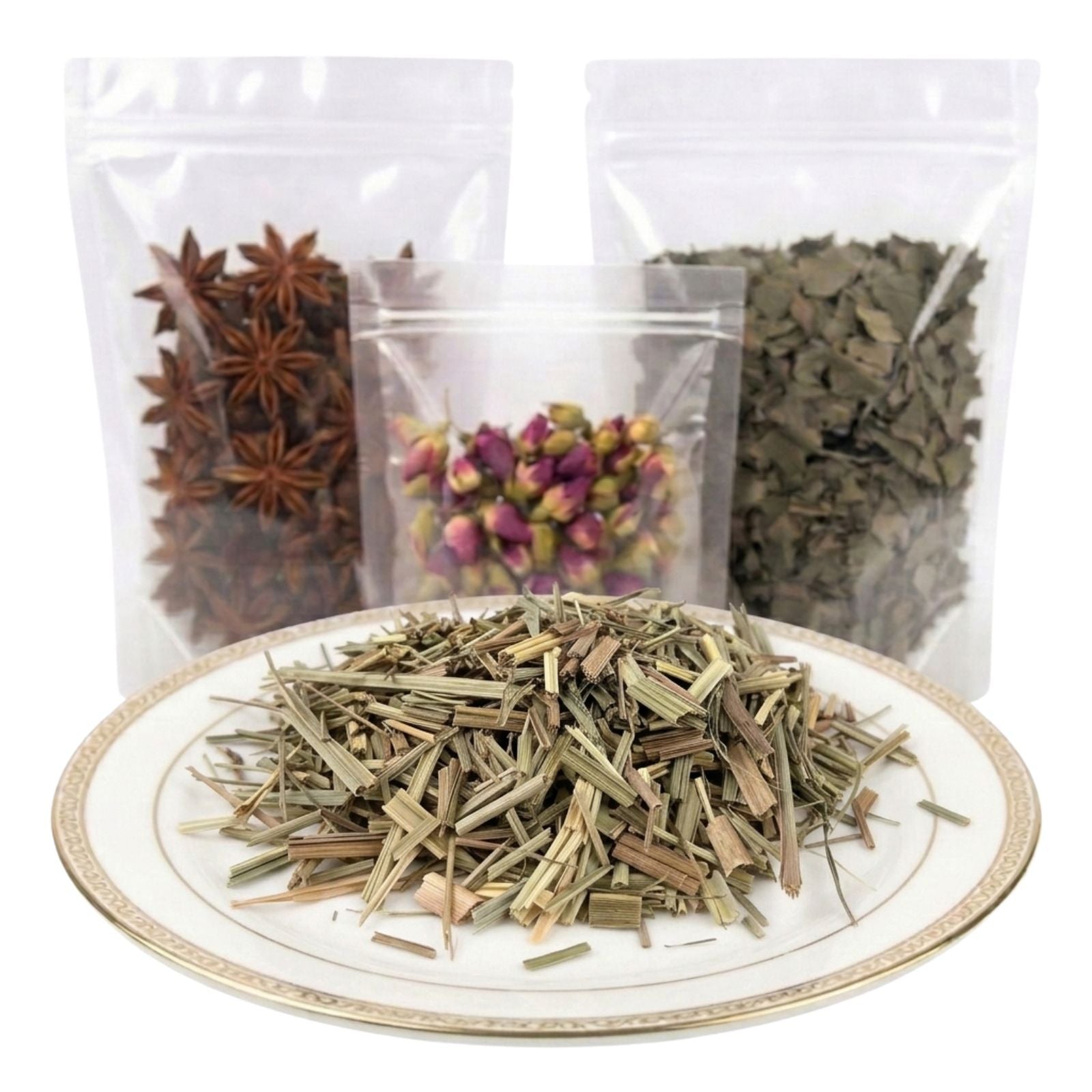 lemongrass cut and sifted dried herbal tea ingredient citrus aromatic botanical