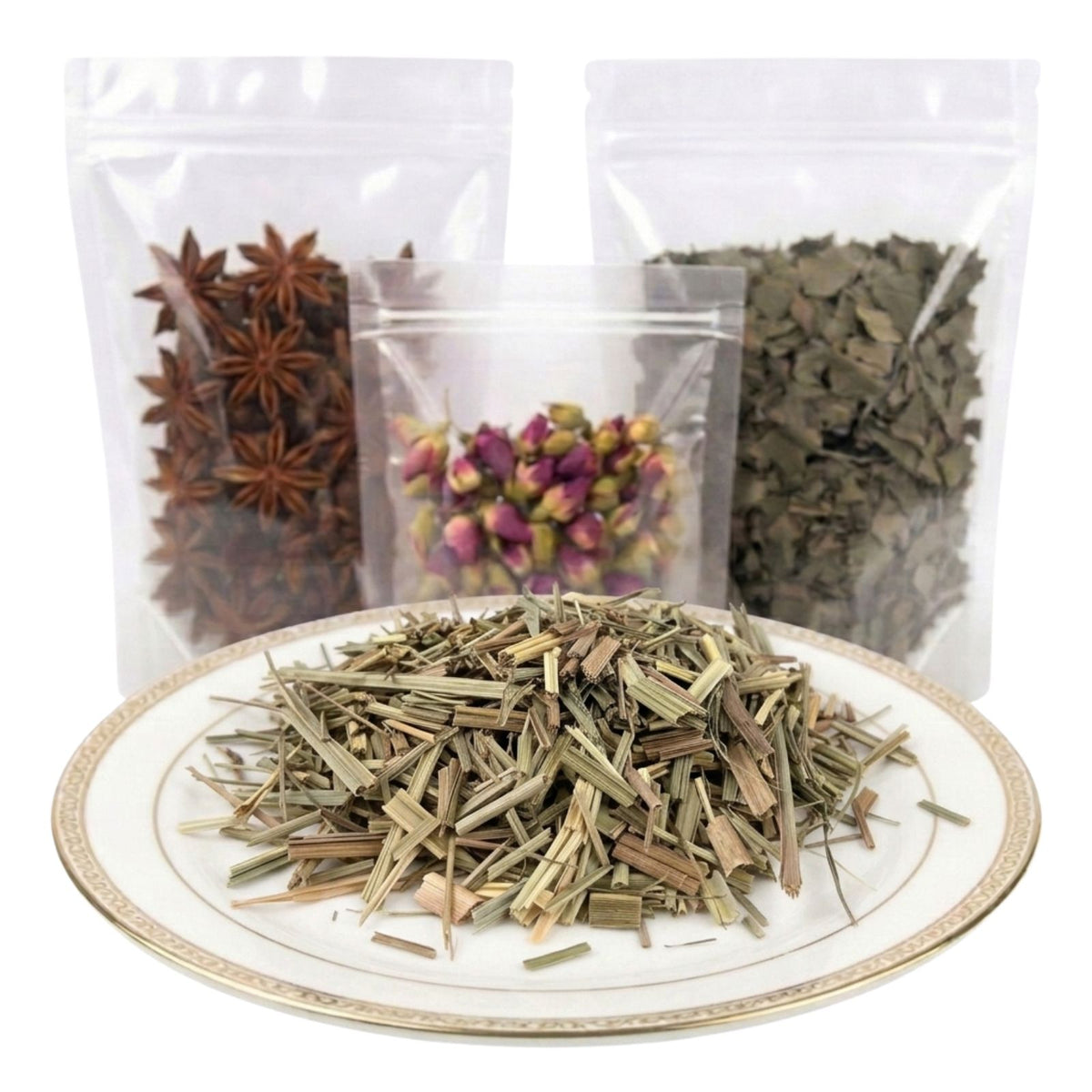 lemongrass cut and sifted dried herbal tea ingredient citrus aromatic botanical