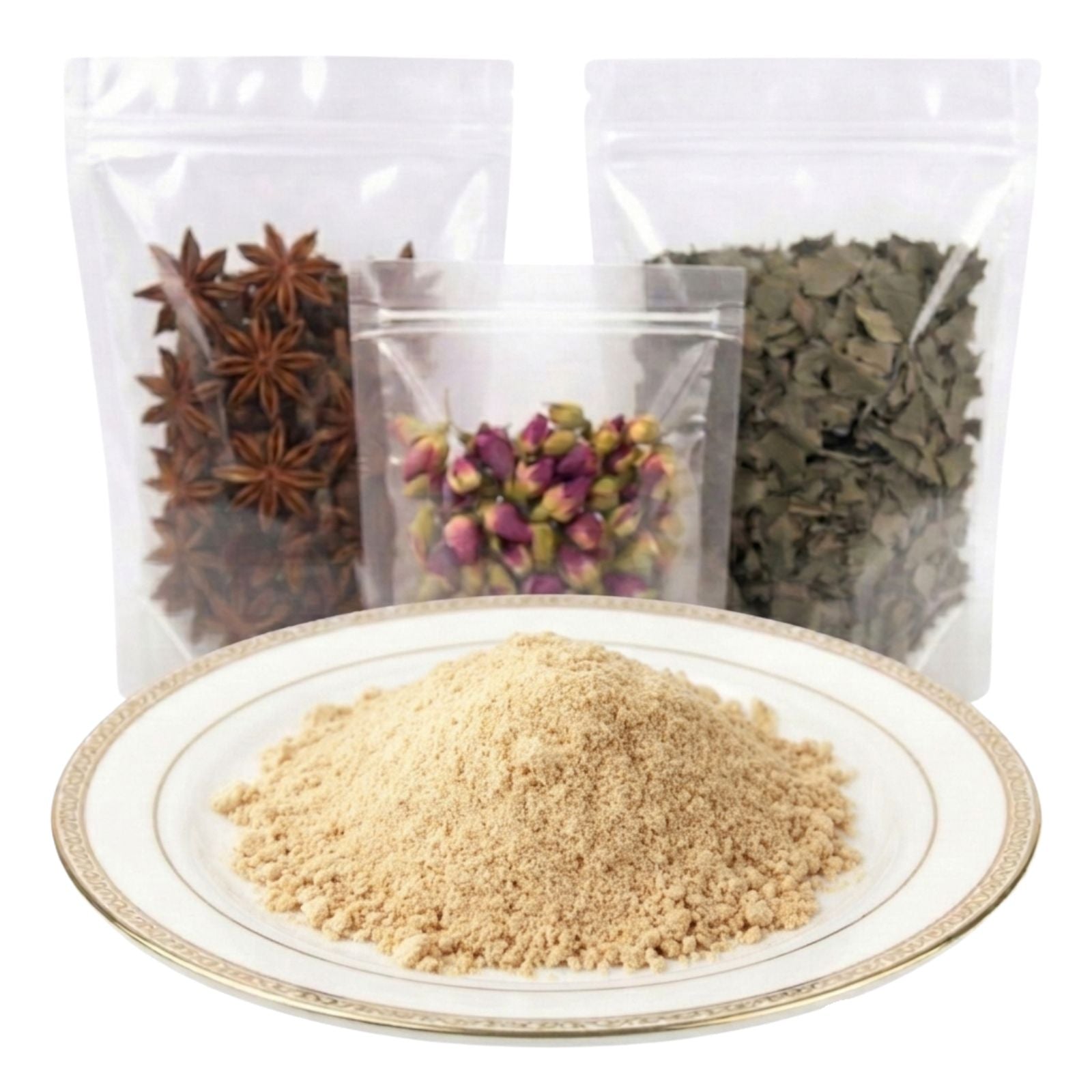 lions mane mushroom powder fine ground dried culinary ingredient earthy texture