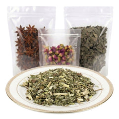 meadowsweet herb cut and sifted dried herbal tea ingredient floral botanical