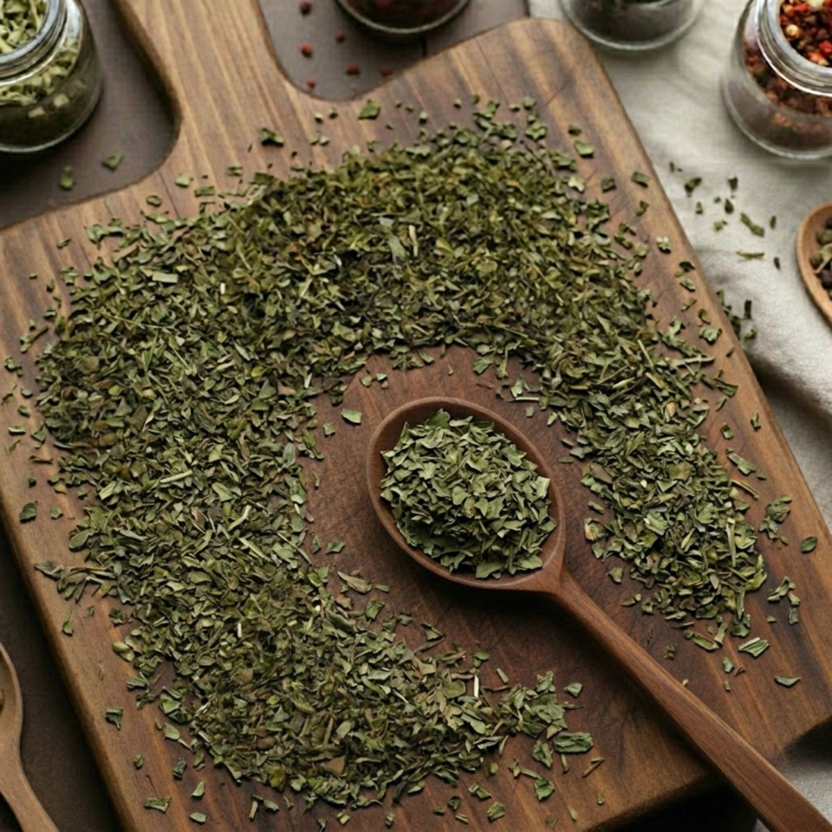 Spearmint leaves (Mentha spicata) for traditional culinary use and refreshing botanical infusions.