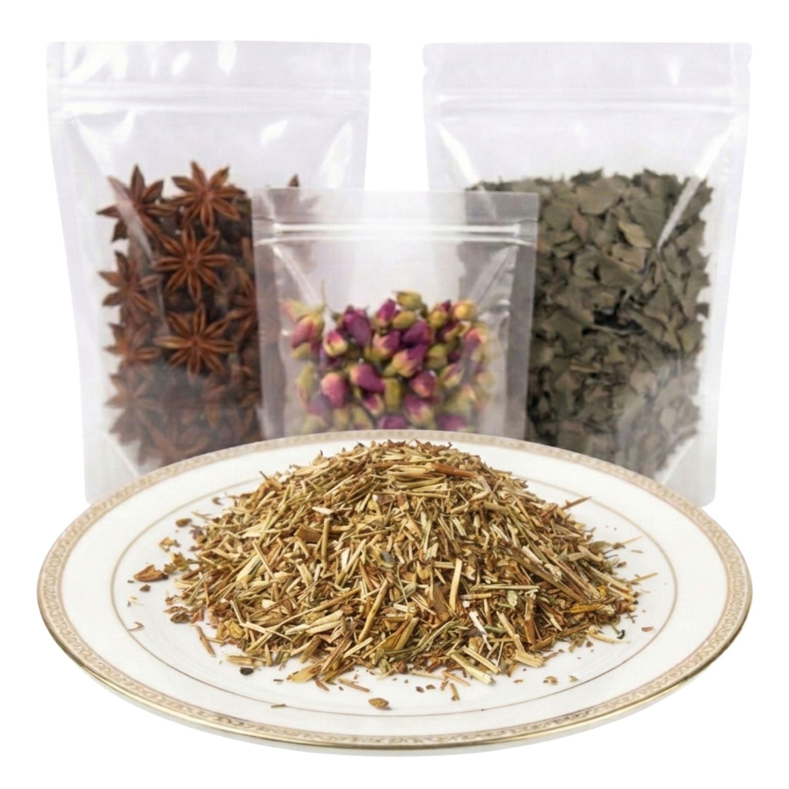 st johns wort cut and sifted dried herbal tea ingredient mild botanical