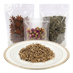 valerian root cut and sifted dried herbal tea ingredient strong earthy botanical