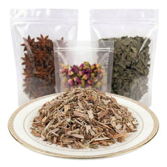 white willow bark cut and sifted dried botanical ingredient earthy texture